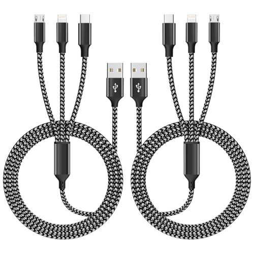 240 W 4-in-1 USB C Charging Cable – 6 FT Multi-Device Power Solution with LED Indicator for i Phone 16/15/14 Pro, Mac, i Pad, Samsung S25/S24 – Fast Charging Compatibility, Durable Design for Home & Travel