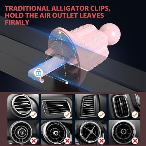 MOKPR 15 W Fast Wireless Car Charger – Auto-Clamping Phone Mount for i Phone 16/15/14/13/12/11 & Samsung Galaxy S23/S22/S21/S20 – Effortless One-Handed Operation, 360-Degree Rotation, Easy Air Vent Installation for Seamless Navigation & Charging on the Go