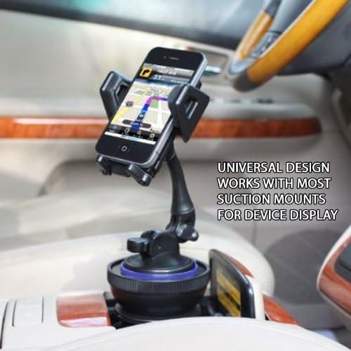 Transform Your Driving Experience with the USA GEAR Adjustable Cup Holder Mounting Pad Adapter – Versatile Suction Pad for Securely Holding Phones, Qi Chargers, and More – Fits Cup Holders Up to 3.75 Inches – Ultimate Stability and Enhanced Compatibility for Dash Mount Holders and Essential Devices