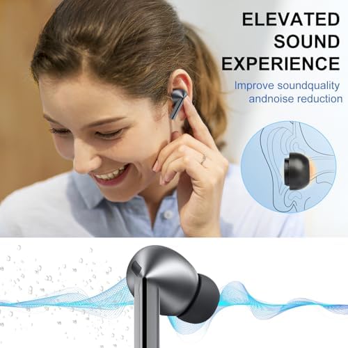 Premium Memory Foam Ear Tips for Samsung Galaxy Buds3 Pro – Superior Comfort and Noise Isolation – Large Replacement Earbud Tips for Enhanced Audio Experience and Perfect Fit