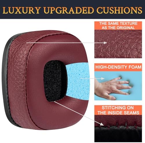 Upgrade Your Marshall Major Headphones with SOULWIT Dark Coffee Protein Leather Replacement Ear Pads – Unmatched Comfort and Sound Isolation for I/II/III/IV/V Models – Effortless Installation & Long-lasting Durability for Music Enthusiasts and Professionals