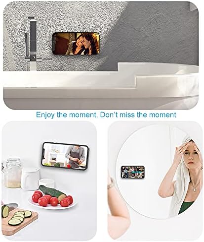 Sticky Magnetic Wall Holder for iPhone Magsafe, Wall Mount, Cradle for iPhone 15/14 / 13/12, pro, Mini, Pro Max, Pack of 2, with Metal Ring use for Android Phones – Enhanced Compatibility and Speed