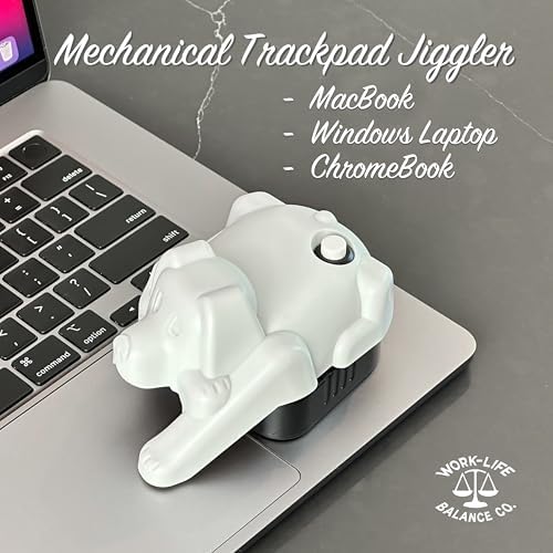 Stay Productive with the Ultimate Laptop Trackpad Jiggler – 6-Month Battery Life, Cordless Convenience, and Undetectable Functionality – Ideal for Professionals and Cat Owners – Effortlessly Keep Your Touchpad Active and Laptop Awake – Mechanical Mouse Mover with Easy ON/OFF Switch – Perfect for Meetings, Presentations, and Breaks – Enhance Your Laptop’s Performance with This Must-Have Accessory (Not Compatible with De II Models)