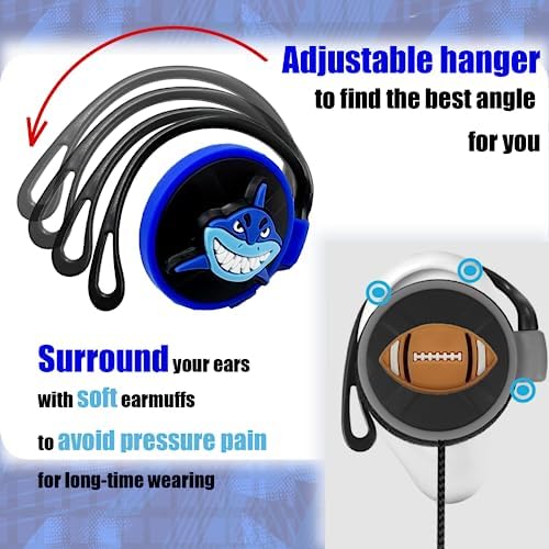 Vibrant Pink Over-Ear Kids Earbuds with Secure Earhooks – Perfectly Designed Audio Companion for Ages 3-8, Ideal for School, Home, and On-the-Go Listening with Universal 3.5 mm Compatibility for Phones and PCs