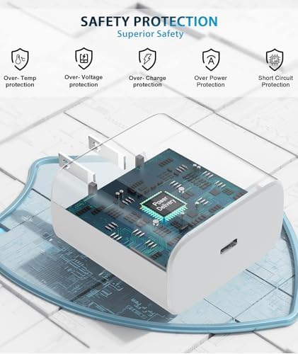 Maximize Charging Efficiency with the 2025 45 W Super Fast USB C PD3.0 Charger & 10 FT Type C Cable Bundle – Ultimate Power Solution for i Phone 16 Series and Galaxy S24, Perfect for On-the-Go Users Seeking Speed and Convenience