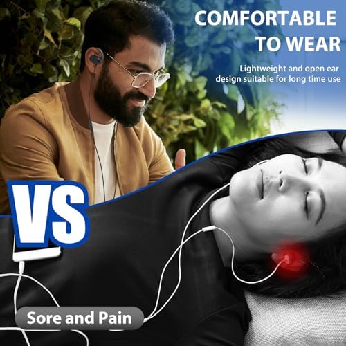 Unleash Superior Sound with Open Ear Wired Headphones for Samsung Galaxy S Series & i Phone 16 – USB Type C Earbuds Featuring Crystal-Clear Mic, Comfortable Fit, and Enhanced Audio for Daily Use, Exercise, and Gaming – Perfect for Music Lovers & Professionals