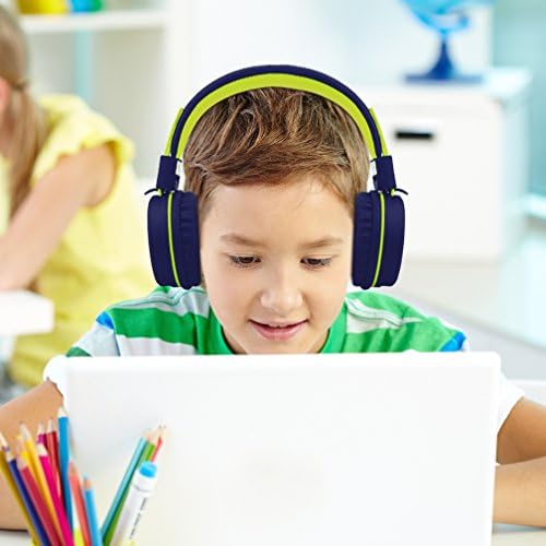 ELECDER i37 Foldable Kids Headphones – Lightweight, Adjustable On-Ear Wired Headphones in Vibrant Peach/Purple for School, Travel & Home Learning – Perfect Audio Companion for Young Learners & Teens with Comfortable Fit and Universal Device Compatibility