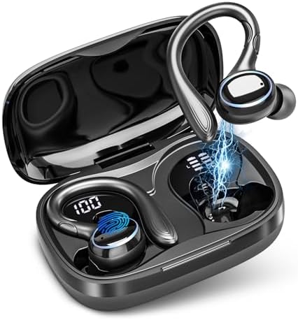 Premium Bluetooth 5.3 Waterproof Earbuds with Advanced Noise Cancellation – IPX7 Rated Sports Headphones for Ultimate Performance & Comfort – Ideal for Active Lifestyles, Smartphones & Laptops – Experience Unmatched Audio Clarity and Secure Fit