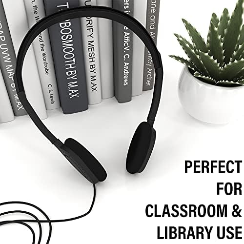Maeline 20-Pack On-Ear Headphones with 3.5 mm Plug – Premium Bulk Audio Solution for Schools and Offices – Adjustable Fit, Durable Design, and Reliable Sound Performance for Kids and Professionals