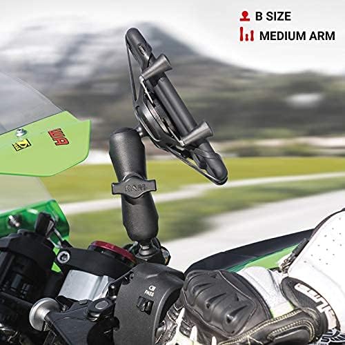 Universal RAM Mounts X-Grip Phone Holder – Secure, Durable Cradle with 360-Degree Rotation for RAM B Size 1″ Ball – Perfect for Cars, Bicycles & Hands-Free Access
