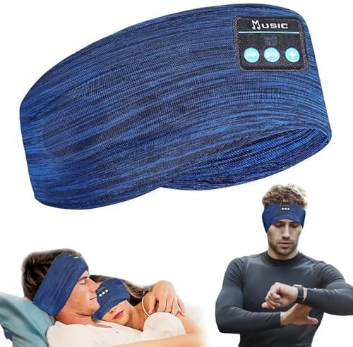 Revolutionary Bluetooth Sleep Headband for Side Sleepers – Ultra-Comfortable Wireless Headphones with Adjustable Fit for Podcast Lovers and Active Lifestyles, Perfect for Restful Nights and Soothing Sounds
