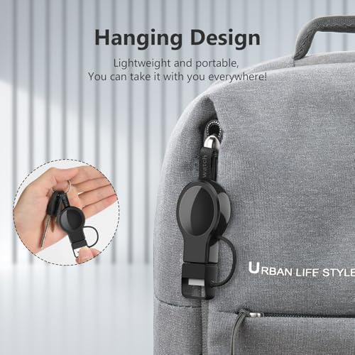 Portable Magnetic Wireless Charger for Apple Watch – Fast Charging i Watch Accessory for Ultra, Series 1-9, and SE – Travel-Friendly Cordless Design for Ultimate Convenience and Durability