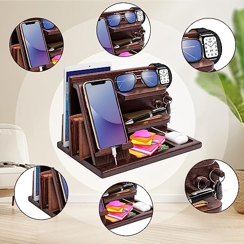 Premium 3-in-1 Wooden Charging Stand for i Phone 16/15/14/13/12 & Apple Watch – Ultimate Nightstand Organizer for Men – Ideal Gift for Dad, Husband, Boyfriend, or Son – Enhanced Speed & Compatibility with Air Pods – Perfect for Father’s Day, Anniversaries & Holidays – Stylish & Functional i Phone Charger Station for All Apple Devices – A Must-Have Tech Accessory for the Modern Man – Elevate Your Gifting with This Unique Natural Wood Design – Effortlessly Charge Your i Phone, Apple Watch, and Air Pods in One Sleek Station – Standby Mode Convenience Meets Aesthetic Appeal – Perfect for Home or Office Use – Impress Your Loved Ones with a Thoughtful and Practical Gift that Combines Style and Utility – The Go-To Choice for Apple Enthusiasts Seeking Quality & Performance in Charging Solutions.