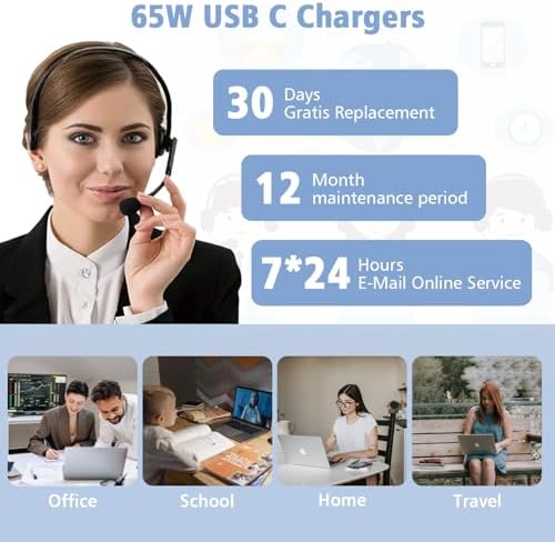 Ultra-Fast 130 W USB-C Charger for Dell XPS & Precision Laptops – Lightweight Power Adapter with Advanced Safety Features for Effortless Travel & Reliable Performance