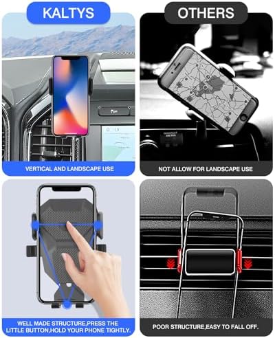 Optimize Your Driving Safety with the Karltys F150 Air Vent Phone Holder – Ideal for 2015-2020 Ford F-150 | Hands-Free Mount Compatible with 4-7 Inch Smartphones | Effortless Installation & Robust Stability for Reliable Navigation on the Go