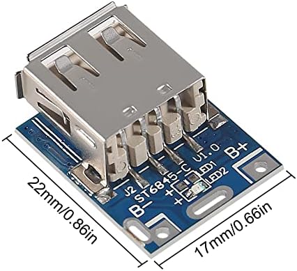 Ultra-Fast Type-C USB Boost Converter Module – 4-Pack 5 V 3.1 A High-Efficiency Charging Kit with Integrated Switch & LED Status Light for Enhanced Mobile Power Bank Functionality and Versatile Device Support