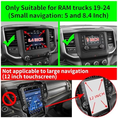 Premium Dashboard Phone Holder for 2009-2012 Ram 1500 & 2010-2012 Ram 2500/3500 – Enhanced Mobile Device Stability and Interior Style for Safe Navigation and Hands-Free Calling – Ultimate Vehicle Accessory for Modern Drivers