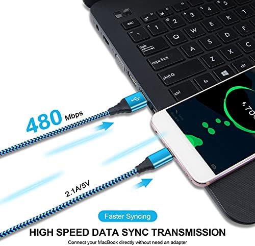 Ultimate Fast Charging Dual Port USB Wall Charger Trio – 2.1 A Quick Charge Adapter with Type C Cable for Samsung Galaxy S24 Ultra, i Phone 16, Google Pixel 9 Pro & More – Perfect Travel-Ready Power Solution for Active Lifestyles