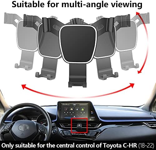 Toyota CHR C-HR Car Phone Holder (2018-2022) – Premium Auto Navigation Bracket for Enhanced Mobile Accessibility and Safety – Sleek Interior Mount for Effortless Hands-Free Operation and Optimal Viewing Angles