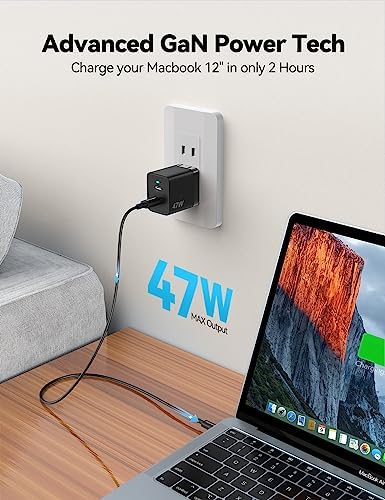TECKNET USB C Foldable Dual Ga N PD3.0 Fast Charger – Ultimate Travel Companion for i Phone 15 Series, Samsung S23, i Pad Pro, Pixel, and Switch – Compact Design with High-Speed Power Delivery and Enhanced Compatibility for On-the-Go Charging