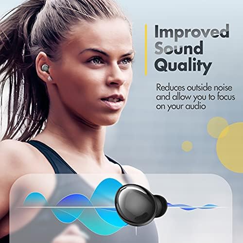 Memory Foam Ear Tips for Samsung Galaxy Buds Pro – Ultimate Comfort & Noise Isolation, Anti-Slip Design, Compatible with Charging Case, 3 Sizes (S/M/L) – Enhance Your Listening Experience with Pain-Free, Secure Fit