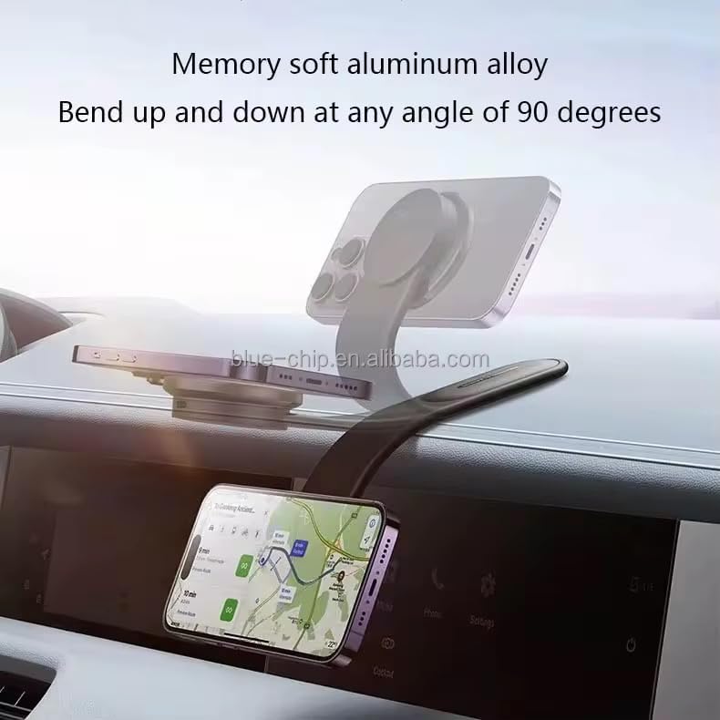 Hands Free Foldable Magnetic Stand Rotation car Dashboard Stand 360 Degree 15W Fast Charge Phone Holder Wireless Charging car Mount – Enhanced Compatibility and Speed