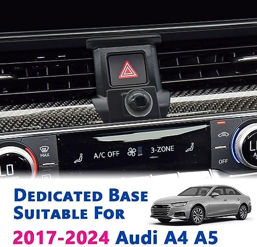 Audi A4/A5/S4/S5/RS4/RS5/Allroad Phone Holder Mount (2017-2024) – Thick Case Friendly Air Vent Cradle for Optimal Navigation and Hands-Free Calling – Durable & Stylish Mobile Device Accessory for All Smartphones