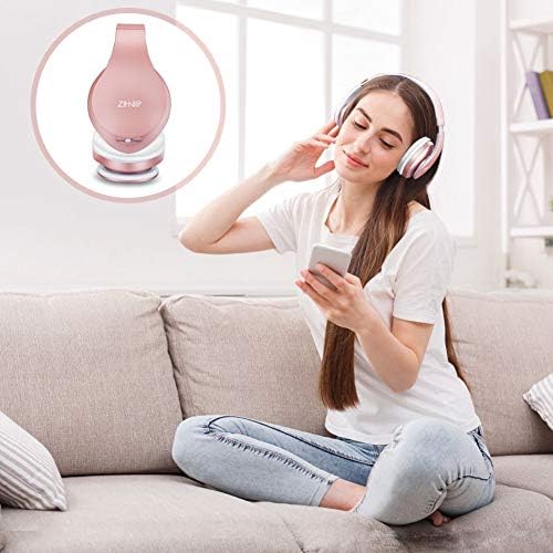 ZIHNIC Bluetooth Over-Ear Headphones – Premium Foldable, Noise-Cancelling Wireless & Wired Headset with Micro SD/TF Card Support and FM Radio – Lightweight Comfort & Superior Sound Quality for Uninterrupted Listening on Mobile Devices and PCs (Black)