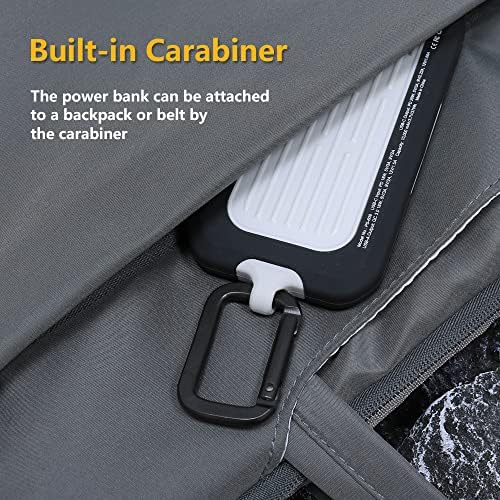 XWIN 10000 m Ah Outdoor Waterproof Power Bank: Ultra-Rugged Fast Charger with USB C PD 20 W, IP67 Dustproof Design & Built-in Flashlight for Camping and Hiking, Compatible with i Phone, i Pad, Samsung Galaxy, Android Devices – The Ultimate Portable Power Solution for Adventurers and Everyday Users