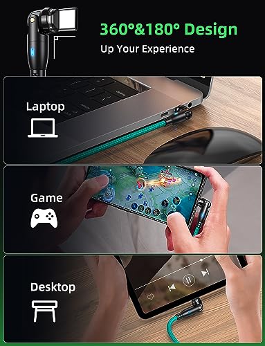 VAFOTON USB C Magnetic Charging Cable 100W (2Pack, 3.3ft/6ft), 9Pin Magnetic Charger Cable/360&180 Rotation Magnet Phone Charger/Type C Data Cable for Ma-Book/Pad Series, Samsung Galaxy – Enhanced Compatibility and Speed