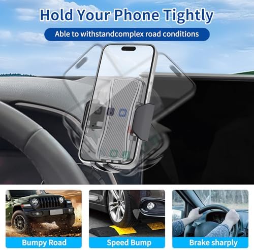Toyota Highlander 2014-2019 Car Phone Mount – Premium Anti-Shake Phone Holder for Enhanced Navigation, 360-Degree Rotating Cradle Compatible with All Smartphones, Effortless Installation Auto Accessory for Safer Driving