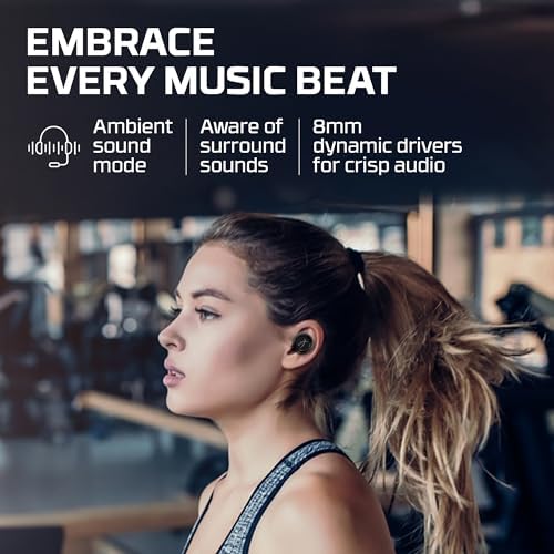 Hyper X Cirro Buds Pro: Premium True Wireless Earbuds with Active Noise Cancellation, Low Latency Gaming, and Bluetooth 5.2 – Versatile IPX4 Sweat-Resistant Design for PC, Nintendo Switch, and Mobile Use – Fast Charging and Ambient Sound Mode for Ultimate Audio Experience