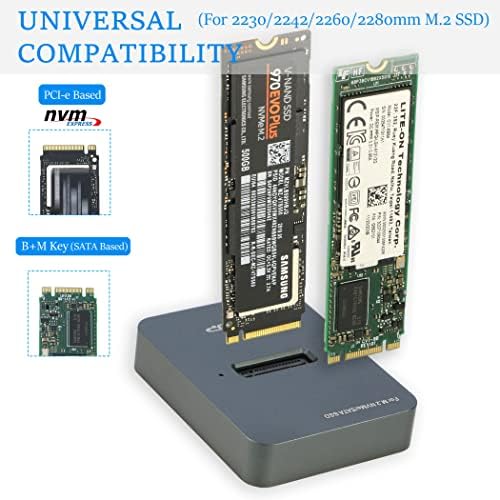 RIITOP M.2 to USB-C Docking Station: High-Speed NVMe & SATA SSD Reader for Enhanced Data Transfer, Compact Design, and Plug-and-Play Convenience – Perfect for Professionals and Tech Enthusiasts
