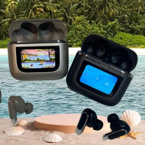 Revolutionize Your Sound Experience with Advanced ENC Wireless Earbuds: Premium Noise-Cancellation, V8 Chip for Stellar Connectivity, IPX7 Waterproof Protection, Touchscreen Controls, and Effortless Compatibility with Android & i OS Devices – Ideal for Fitness Enthusiasts and Busy Lifestyles