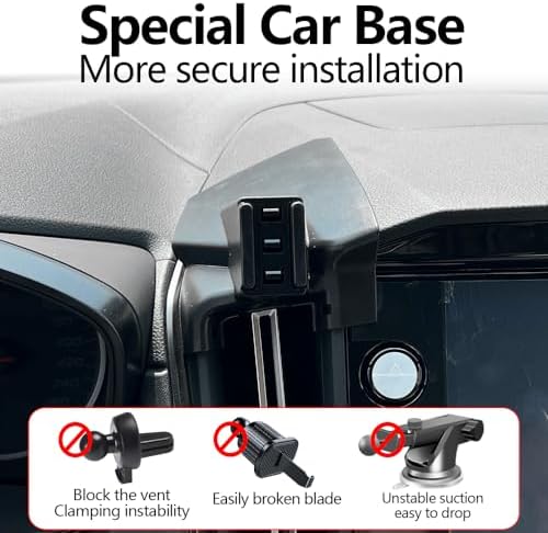 Subaru-Specific Smartphone Cradle: Precision Engineered Car Phone Holder for WRX (2022-2025), Crosstrek (2024-2025), and Impreza (2024-2025) – 360-Degree Adjustable Accessory for Secure Navigation and Hands-Free Communication in Style