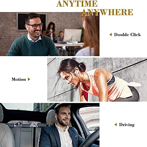 Ultimate Wireless Earbuds with Bluetooth 5.0 – IPX8 Waterproof, 3 D Stereo Sound, Auto-Pairing for Android/Samsung/i Phone – Ergonomic Design with Built-in Mic & Compact Charging Case for Active Lifestyles (White)