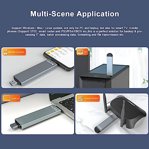 Elevate Your Data Storage with the MAIWO M.2 Enclosure: High-Speed 10 Gbps USB A to USB C SSD Enclosure for NVMe & SATA SSDs – Supports 4 TB Expansion, Durable Aluminum Alloy Design, Compatible with M and B+M Key Sizes (2230/2242/2260/2280)