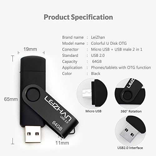 Unlock Ultimate Storage with LEIZHAN 128 GB OTG Flash Drive – Fast USB 2.0 Micro Pendrive for Android Devices, Perfect for Samsung Galaxy, Xiaomi, LG, Sony, One Plus, HTC, and Meizu – Reliable, Portable Memory Solution for Photos, Videos, and Documents