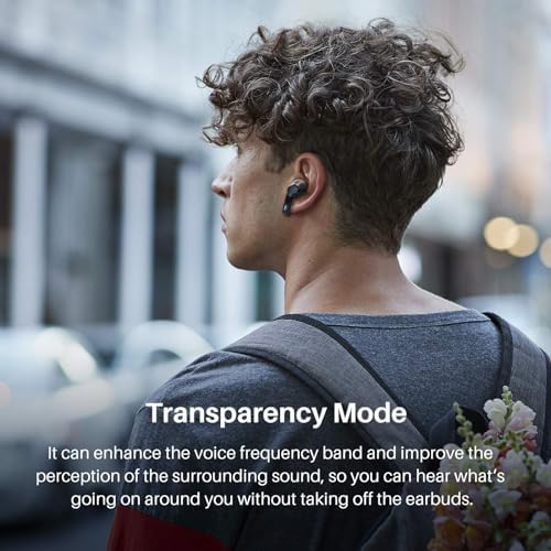 TOZO NC2 Wireless Earbuds: Premium Hybrid Active Noise Cancelling with Bluetooth 5.3, IPX6 Waterproof Design, Deep Bass Sound Quality, and Comfortable Ergonomic Fit for Audiophiles and Fitness Enthusiasts – Unleash Your Music Anywhere