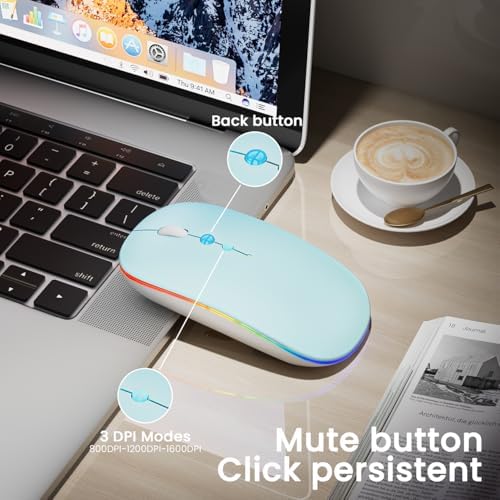 Elevate Your Computing Experience with the Q23 S Black Wireless Mouse – Rechargeable, Dual Mode USB-A & Type-C, Silent Operation, and 3 Adjustable DPI for Ultimate Precision and Versatility Across Laptops, Macs, PCs, and Android Devices