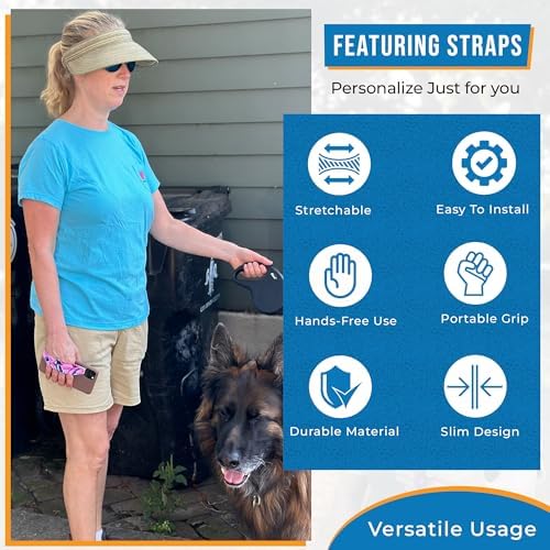 Customizable Reversible Phone Grip Strap – Pack of 2 Anti-Slip Finger Holders for Secure Mobile Handling, Wireless Charging Compatibility, and Detachable Design for Enhanced i Phone Use and Comfort, Elevate Your Style and Functionality