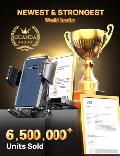Universal CD Slot Car Phone Mount by GUANDA TECHNOLOGIES – Premium Adjustable Anti-Slip Holder for i Phone & Android Devices with Versatile Air Vent Clip for Safe Navigation and Enhanced Accessibility