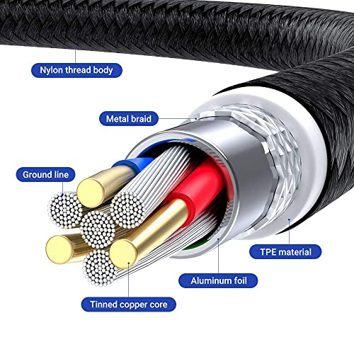 Ultimate 7-Pack LED Magnetic USB C Charging Cables – High-Speed 3-in-1 Solution for Micro USB, Type C & i Products – Versatile Lengths (1.6 ft to 10 ft) for Home, Office & Travel – Enhanced Charging with Illuminated Status Indicator – Simplify Your Tech Life Today!