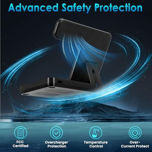 Ultimate 3-in-1 Wireless Charging Station for i Phone 8-16, Apple Watch & Air Pods Pro – Fast, Stylish, and Compact Multi-Device Charger with Power Adapter for Effortless Charging Experience