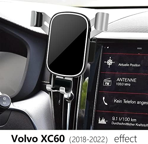 Volvo XC60 Car Phone Holder (2018-2025) – Premium Gravity Cradle for Seamless Smartphone Access, Enhanced Stability & Adjustable Viewing Angles – Perfect for Hands-Free Navigation and Charging – Ideal Auto Interior Accessory for XC-60 Hybrid Enthusiasts