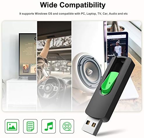 Vibrant 5-Pack Aiibe 128 GB USB Flash Drives – Colorful Memory Sticks for Effortless Data Storage and Transfer | Reliable USB 2.0 Compatibility for Students and Professionals | Perfect Portable Solution for Secure File Management