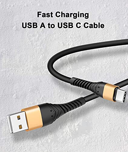 Icseio 1 ft USB Type C Cable – 2 Pack Fast Charging USB A to USB-C Cord for Enhanced Device Compatibility and Durability – Perfect for On-the-Go Power Solutions