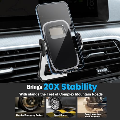 ELOHEI Custom Phone Mount for Volkswagen Golf 8 MK8 R GTI (2020-2024) – Ultimate Car Phone Holder for Enhanced Driving Experience, Quick-Release Design, 360-Degree Rotation, and Exceptional Compatibility with All Smartphone Sizes – Essential VW Golf Accessory for Navigation and Hands-Free Use
