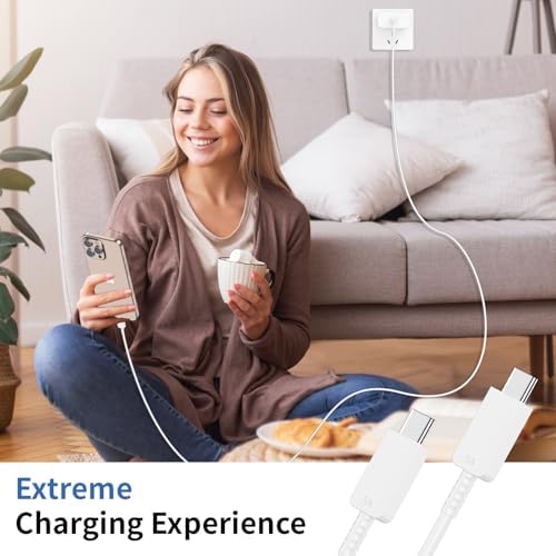 Ultimate 45 W USB-C Fast Charging Station Duo for i Phone 16 – Includes Two 10 FT Ultra-Durable USB-C Cables for Maximum Charging Flexibility – Perfect for i Phone 16/16 Plus/16 Pro/16 Pro Max & i Pad – Engineered with Advanced Overheat Protection and Compact Design for Effortless Travel Efficiency