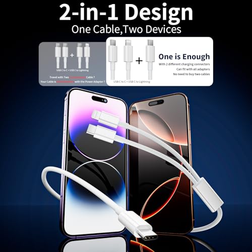 USB to USB C Cable [2 Pack, 6FT],USB A to USB C 3A Fast Charging Braided Charge Cord, Car Carplay Cable for iPhone 16 15 15 Pro Max 15 16 Plus iPad Pro iPad Air 5th Mini 7th Gen Car Charger Cable Cord – Enhanced Compatibility and Speed